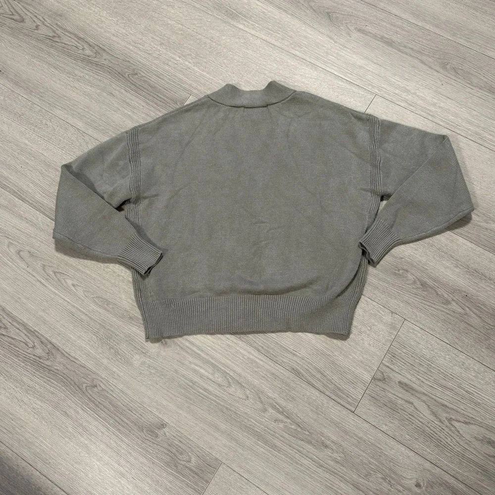 Philosophy Cardigan XS Short Fit Olive Green - Picture 13 of 15